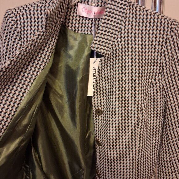 NWT Women's 'Multi Color Lined Blazer Jacket Spring Fall Winter Jackets 6S - Picture 9 of 10